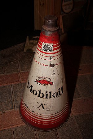 MOBIL "A" OIL CONE - click to enlarge